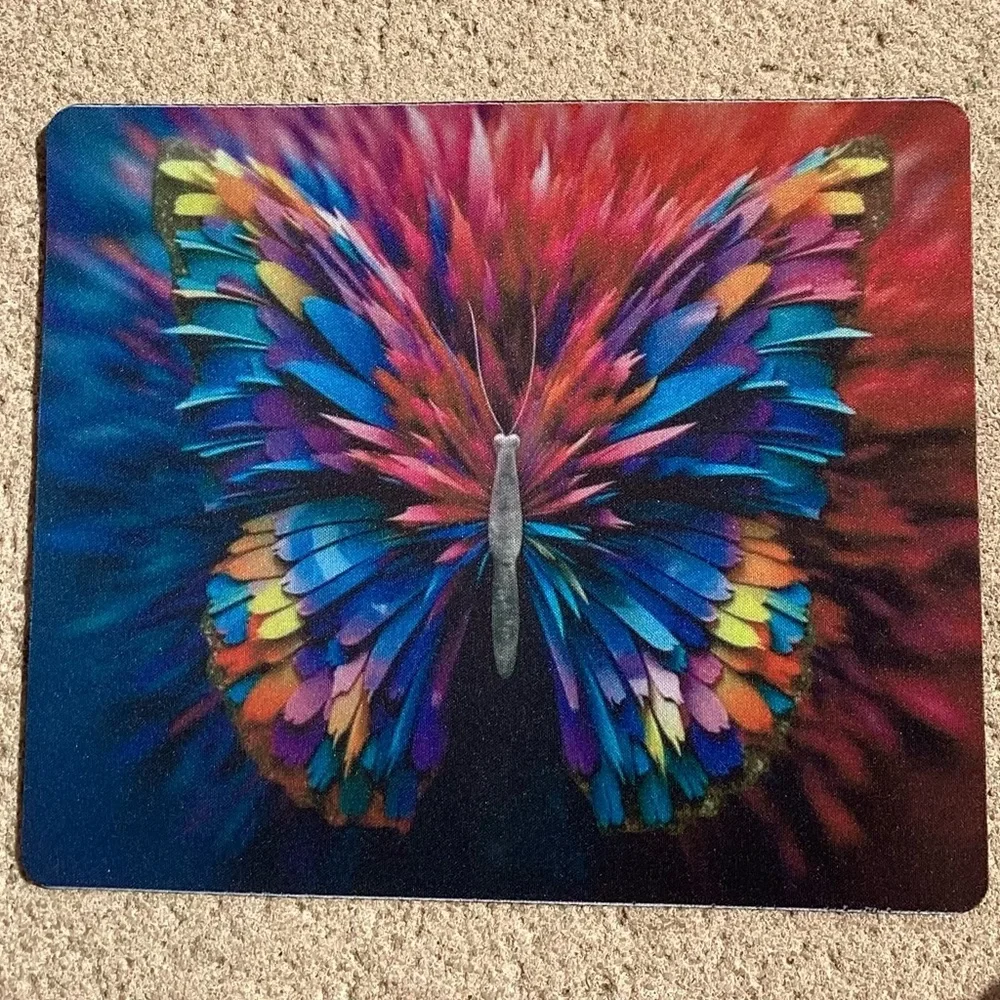 Colorful Butterfly mouse pad - Picture 1 of 1